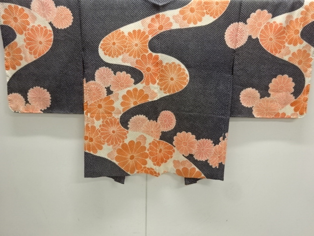 JAPANESE KIMONO / ANTIQUE HAORI / SILK / ALL SHIBORI / STREAM